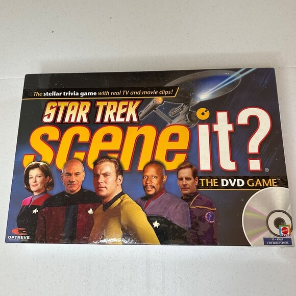 Star Trek Scene it DVD Game TV and Movie Clips Star Trek Trivia Game Mattel game - Picture 1 of 6